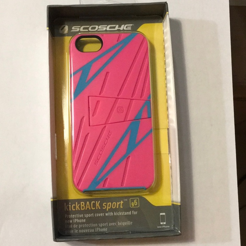 KickBACK sport case for iPhone 5 - pink/blue